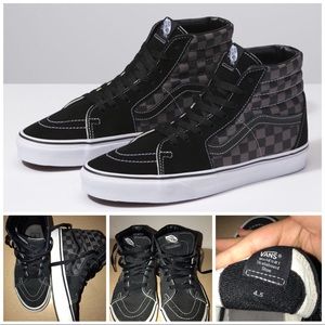 High Top Checkered Vans